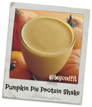 pumpkin protein shake  Healthy Thanksgiving Recipes