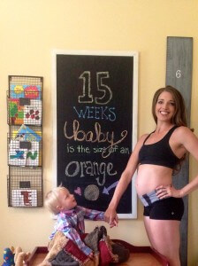 Pregnancy Chalkboard: 15 Weeks