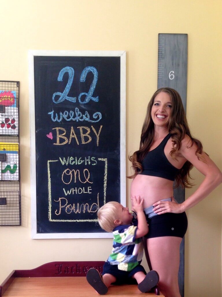22 Weeks Pregnant Chalkboard