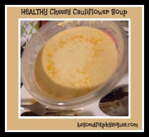 Healthy Cheesy Cauliflower Soup