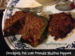 Crockpot Recipe: Fat Loss Friendly Stuffed Peppers