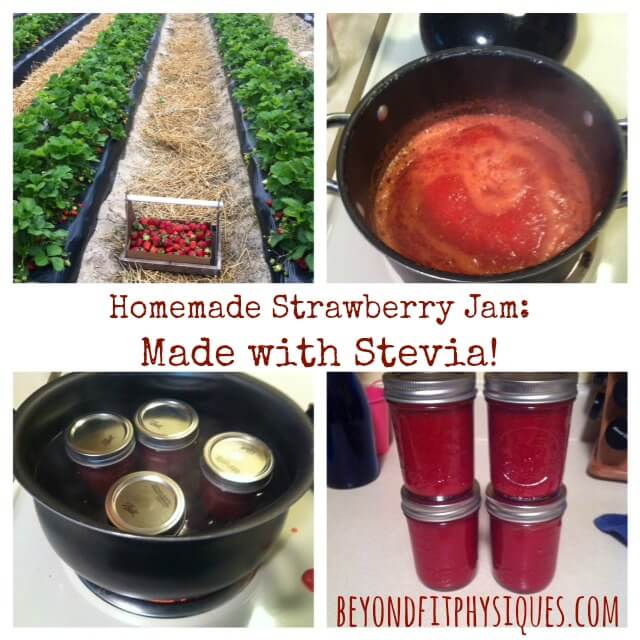 Homemade Strawberry Jam: Made with Stevia