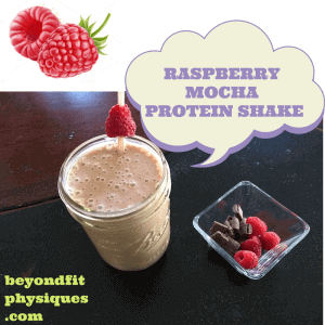 Raspberry Mocha Protein Shake