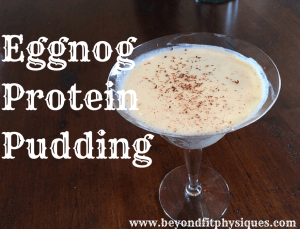 Eggnog Protein Pudding