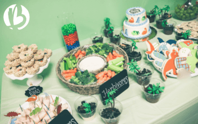 dinosaur birthday party, beyond fit kids, healthy snacks