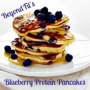 Blueberry Protein Pancakes - BeyondFit Mom