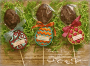Easter Dark Chocolate Lollipops