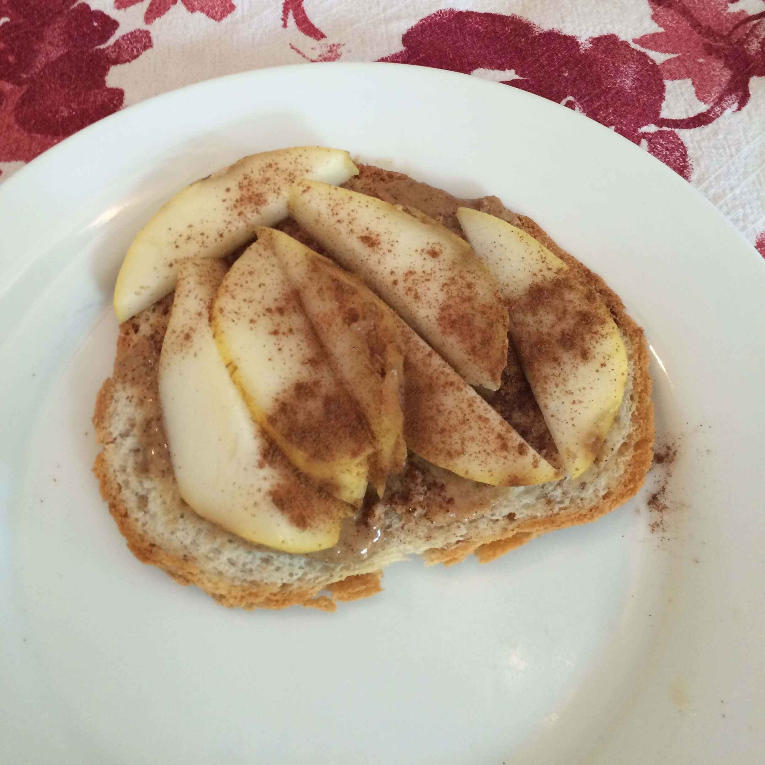 {recipe} Easy Pear And Almond Butter Snack Beyondfit Mom