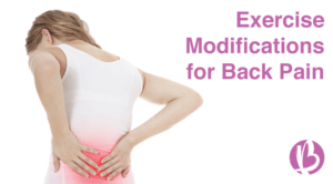 exercise modifications for back pain